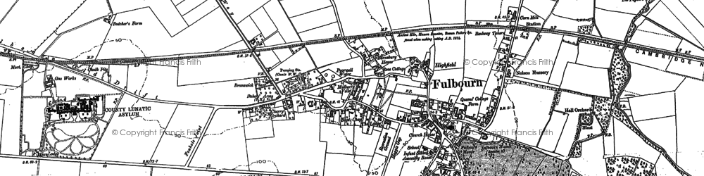 Old map of Limepit Hill in 1885