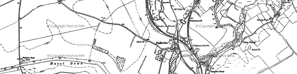 Old map of Fullerton in 1894
