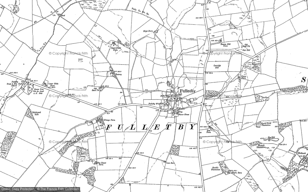 Old Map of Fulletby, 1887 - 1888 in 1887