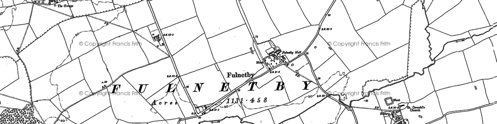 Old map of Fulnetby in 1886