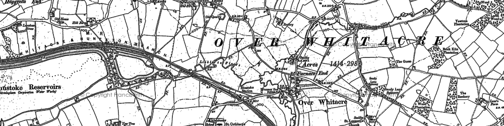 Old map of Furnace End in 1886