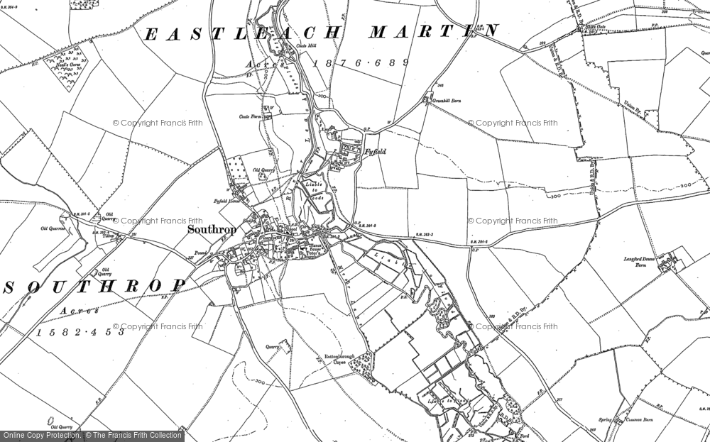 Old Map of Fyfield, 1898 - 1901 in 1898