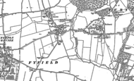 Old Map of Fyfield, 1898 - 1911