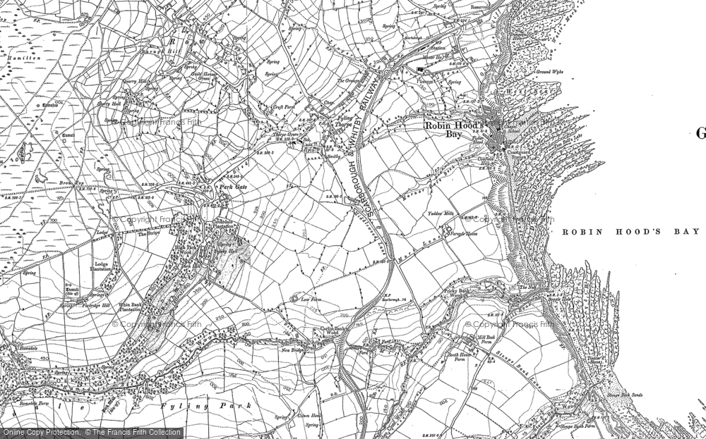 Old Map of Fylingthorpe, 1892 - 1910 in 1892