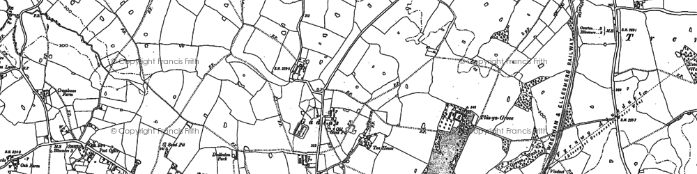 Old map of Knolton in 1899