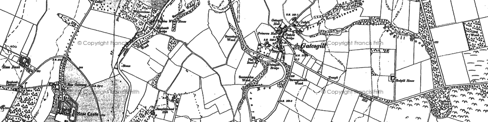 Old map of Gaitsgill in 1899