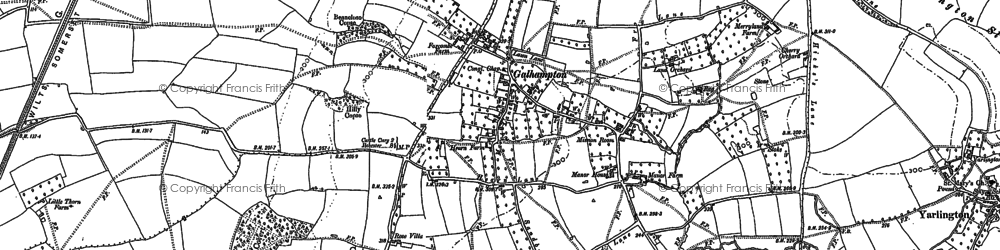 Old map of Galhampton in 1885