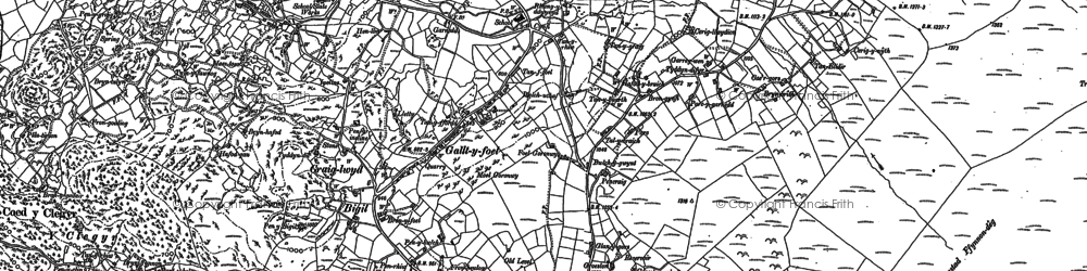 Old map of Gallt-y-foel in 1888