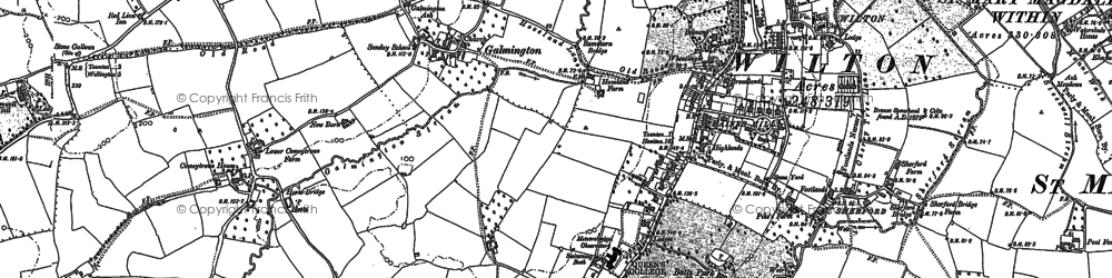 Old map of Galmington in 1887