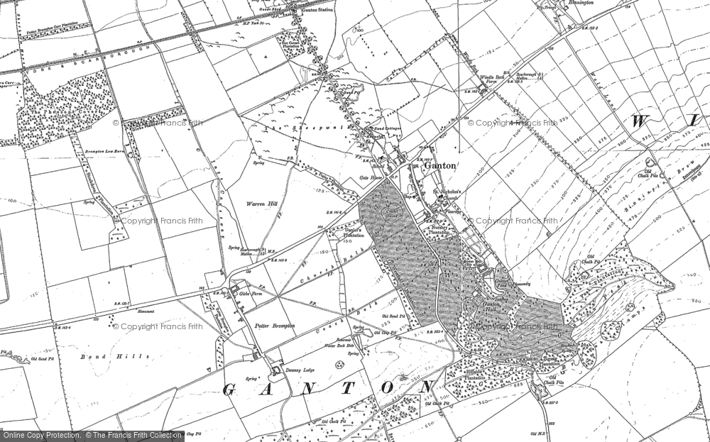 Old Map of Historic Map covering Brow Plantation in 1889