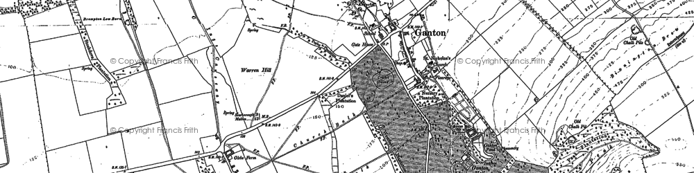 Old map of Brow Plantation in 1889