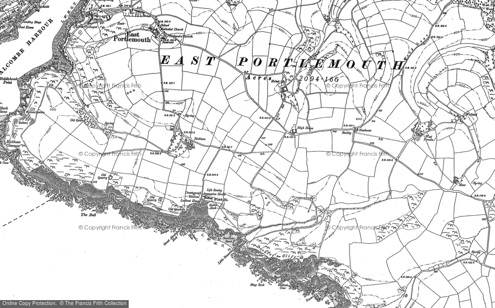 Old Map of Gara Rock, 1905 in 1905