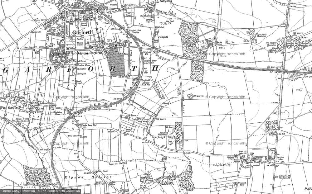 Old Map of Garforth, 1890 in 1890