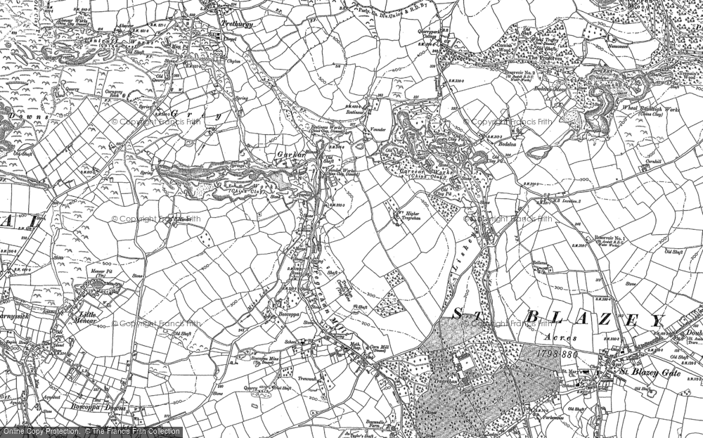 Old Map of Garker, 1881 - 1906 in 1881