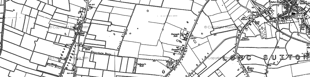 Old map of Garnsgate in 1887