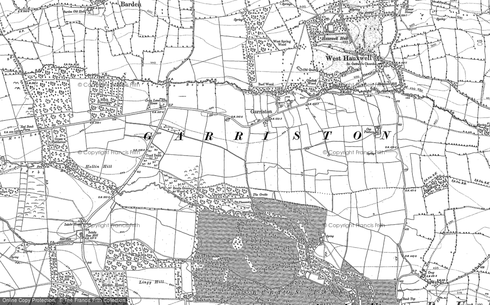 Old Map of Garriston, 1891 in 1891