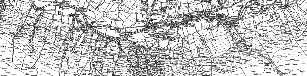 Old map of Broad Mea Head in 1907