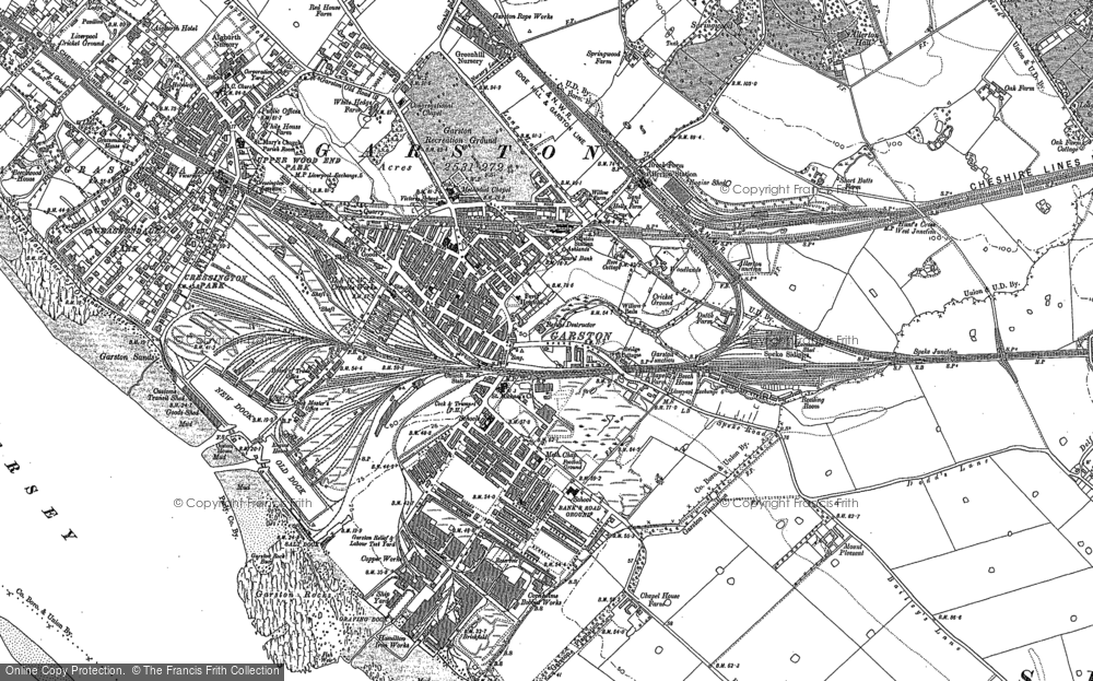 Old Map of Garston, 1904 - 1905 in 1904
