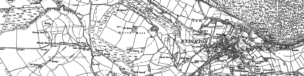 Old map of Garth in 1887