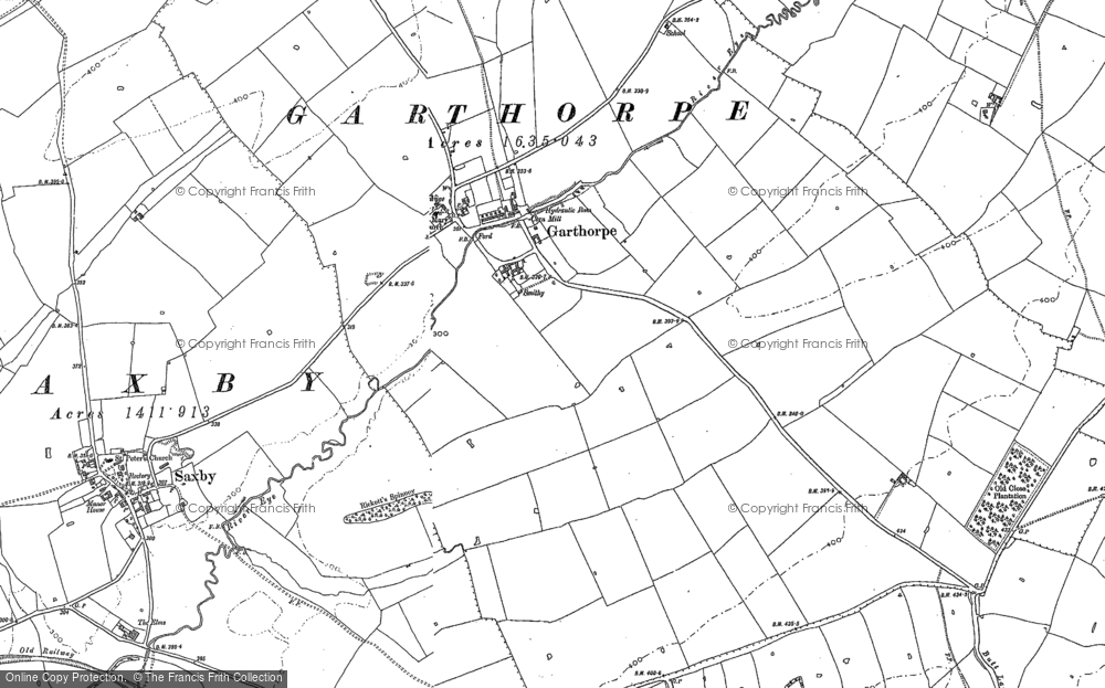 Old Map of Garthorpe, 1902 in 1902