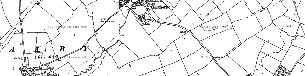 Old map of Garthorpe in 1902
