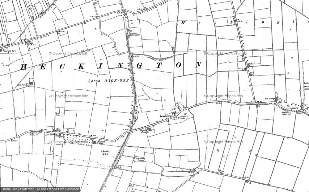 Old Map of Garwick, 1887 in 1887