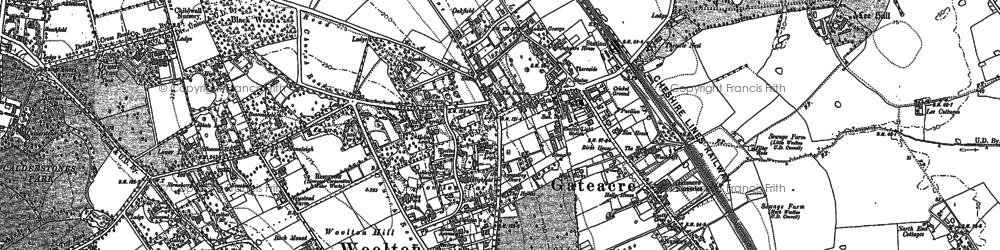 Old map of Gateacre in 1904