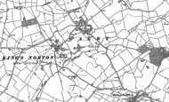 Old Map of Gaulby, 1885