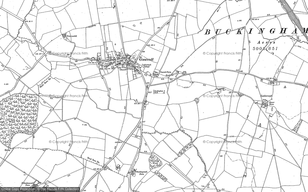 Old Map of Gawcott, 1898 - 1938 in 1898