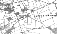 Old Map of Gayton Thorpe, 1884