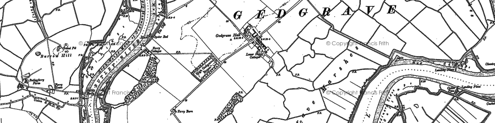 Old map of Gedgrave Hall in 1902