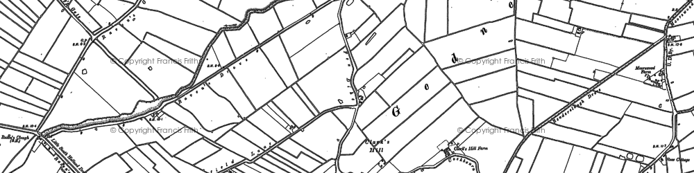 Old map of Old Gate in 1887