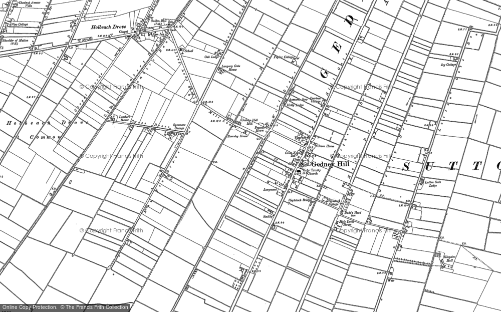 Old Map of Gedney Hill, 1903 in 1903