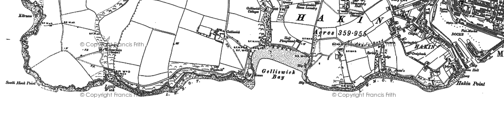 Old map of Gelliswick in 1906