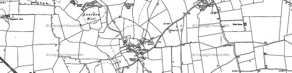 Old map of Loveden Hill in 1887