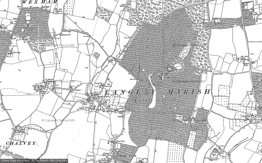 Old Map of George Green, 1897 - 1923 in 1897