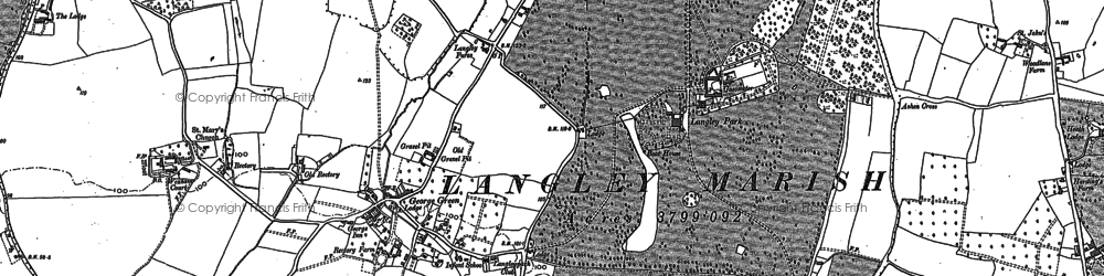 Old map of George Green in 1897