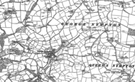 Old Map of George Nympton, 1886 - 1888