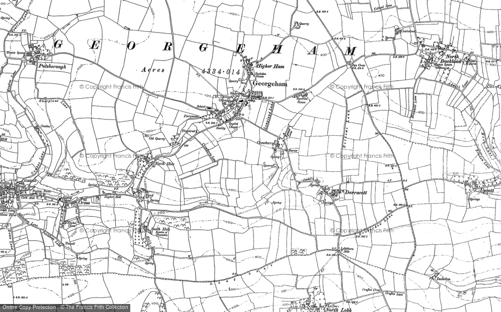 Old Map of Georgeham, 1903 in 1903