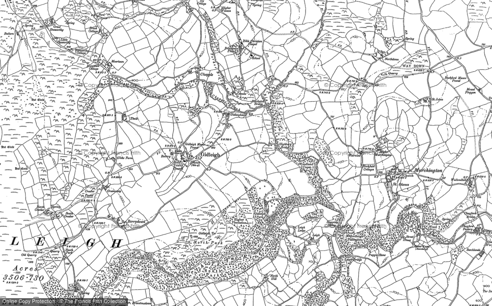 Old Map of Historic Map covering Rippator in 1884
