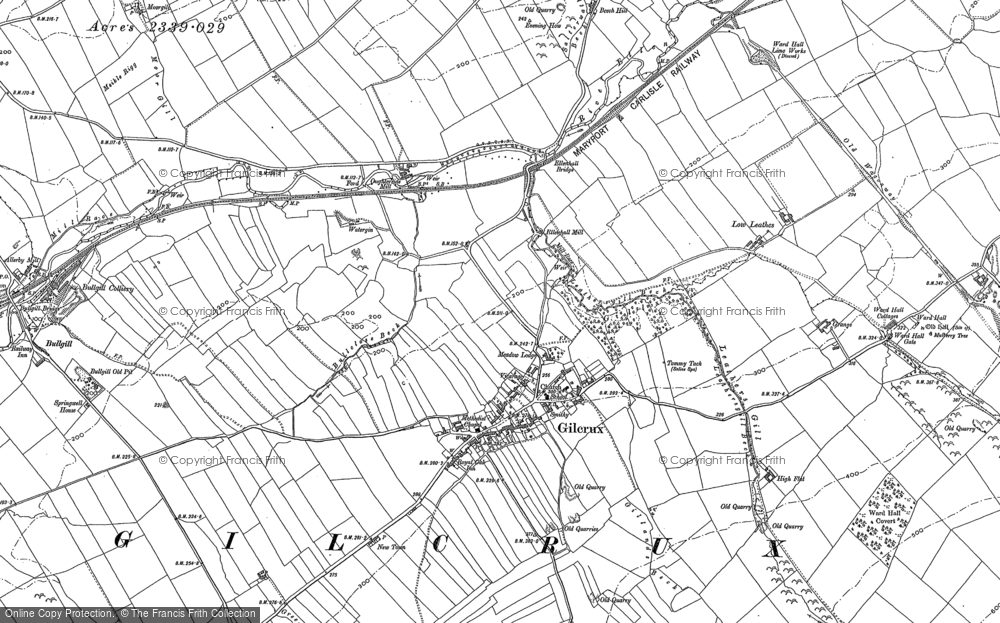 Old Map of Gilcrux, 1923 in 1923