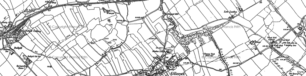 Old map of Gilcrux in 1923