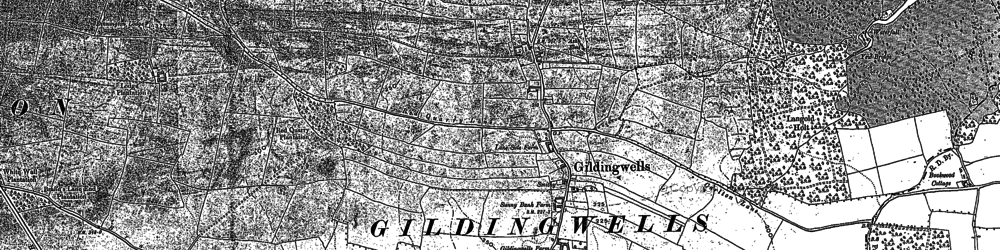 Old map of Gildingwells in 1897
