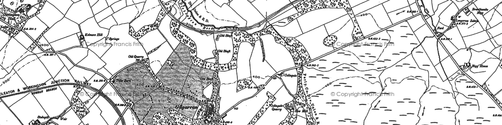 Old map of Gilgarran in 1898
