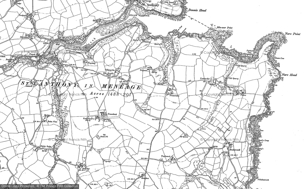 Old Map of Gillan, 1906 in 1906