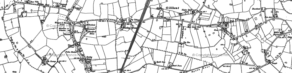 Old map of Gillbent in 1897