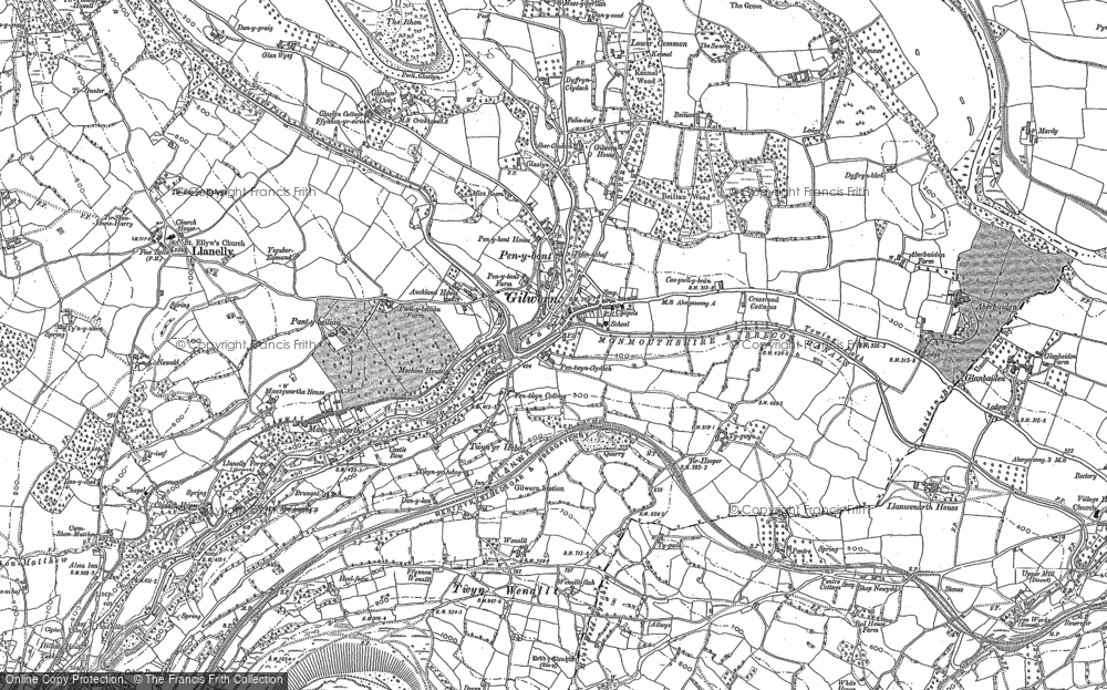 Old Map of Gilwern, 1879 - 1903 in 1879