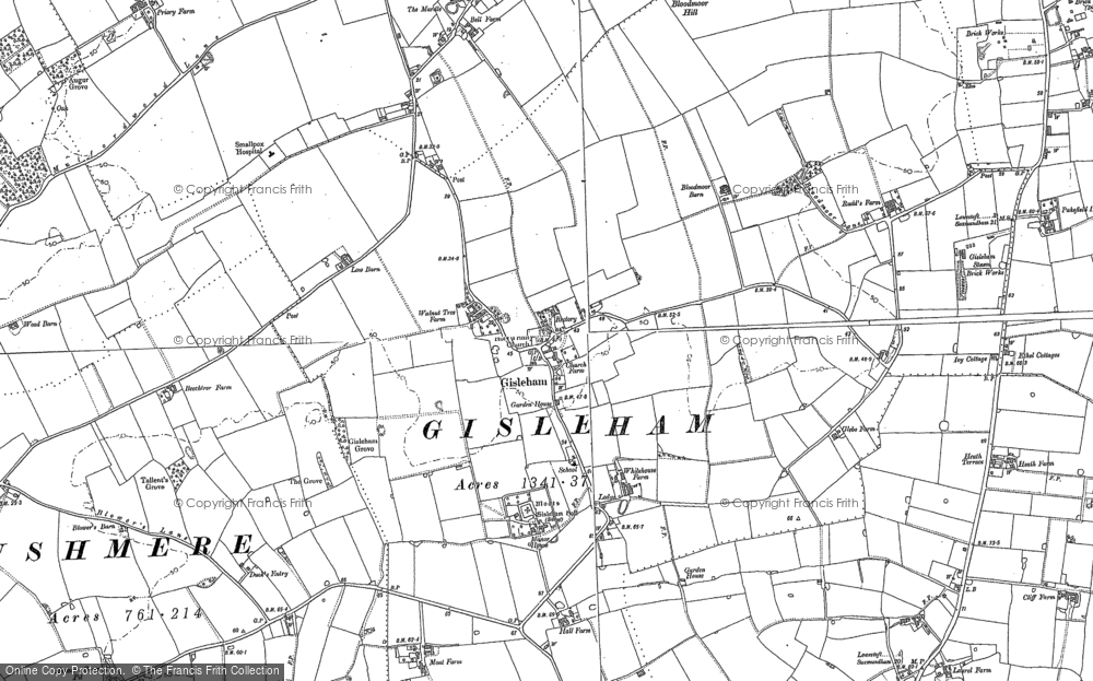 Old Map of Gisleham, 1903 - 1904 in 1903