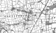 Old Map of Gislingham, 1884 - 1885