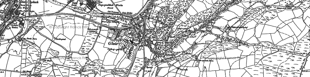 Old map of Cefn-y-Garth in 1897